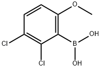 2,3-Dichloro-6-methoxyphenylboronic acid Struktur