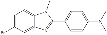 4-(5-Bromo-1-methyl-1H-benzo[d]imidazol-2-yl)-N,N-dimethylaniline Struktur