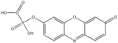 Resorufin-7-O-phosphate Struktur