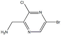 (5-Bromo-3-chloro-pyrazin-2-yl)-methyl-amine Struktur