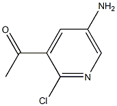 1-(5-Amino-2-chloro-pyridin-3-yl)-ethanone Struktur