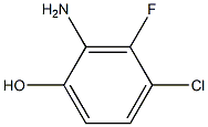 2-Amino-4-chloro-3-fluoro-phenol Struktur