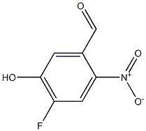 4-Fluoro-5-hydroxy-2-nitro-benzaldehyde Struktur