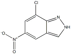 7-Chloro-5-nitro-2H-indazole Struktur