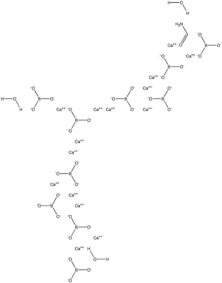 Calcium carbadodecaborate trihydrate Struktur