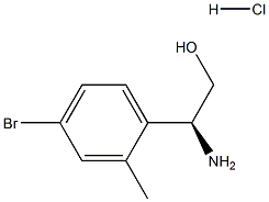 (2S)-2-AMINO-2-(4-BROMO-2-METHYLPHENYL)ETHAN-1-OL HYDROCHLORIDE Struktur