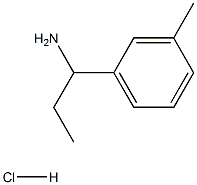 1-(3-METHYLPHENYL)PROPAN-1-AMINE HCl Struktur