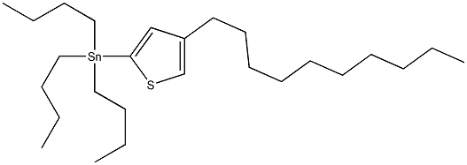 Tributyl-(4-decyl-thiophen-2-yl)-stannane Struktur