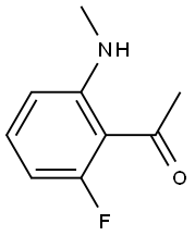 1-(2-Fluoro-6-methylamino-phenyl)-ethanone Struktur