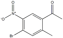 1-(4-Bromo-2-methyl-5-nitro-phenyl)-ethanone Struktur