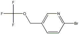 2-bromo-5-((trifluoromethoxy)methyl)pyridine Struktur