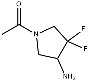 1-(4-AMINO-3,3-DIFLUOROPYRROLIDIN-1-YL)ETHAN-1-ONE Struktur