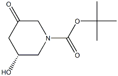 (3R)-3-hydroxy-5-oxo-1-piperidinecarboxylic Acid 1,1-Dmethylethyl Ester Struktur