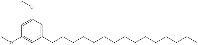 5-Pentadecylresorcinol Dimethyl Ether, 23032-48-6, 結(jié)構(gòu)式