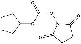 N-(CYCLOPENTYLOXY CARBONYLOXY) SUCCINIMIDE Struktur