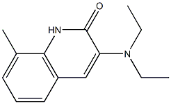 3-(Diethylamino)-8-methyl-2(1H)-quinolinone Struktur