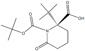 (2S)-6-Oxo-1,2-piperidinedicarboxylic Acid 1,2-Bis(1,1-dimethylethyl) Ester Struktur