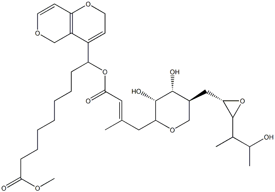 2H,5H-Pyrano[4,3-b]pyranyl Mupirocin Methyl Ester Struktur