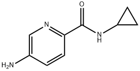 5-Amino-N-cyclopropylpyridine-2-carboxamide Struktur