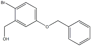 (5-Benzyloxy-2-bromo-phenyl)-methanol Struktur