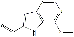 7-Methoxy-1H-pyrrolo[2,3-c]pyridine-2-carbaldehyde Struktur