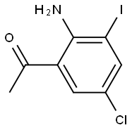 1-(2-Amino-5-chloro-3-iodo-phenyl)-ethanone Struktur