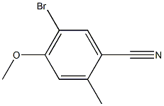 5-Bromo-4-methoxy-2-methyl-benzonitrile Struktur