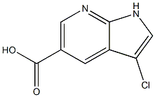 3-Chloro-1H-pyrrolo[2,3-b]pyridine-5-carboxylic acid Struktur