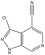 3-Chloro-1H-pyrazolo[3,4-c]pyridine-4-carbonitrile Struktur