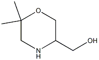 (6,6-dimethylmorpholin-3-yl)methanol Struktur