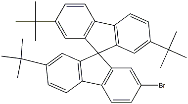 2'-Bromo-2,7,7'-tri-tert-butyl-9,9-spirobifluorene Struktur