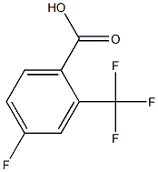 2-trifluoromethyl-4-fluorobenzoic acid Struktur