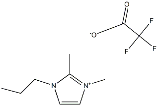 1-propyl-2,3-dimethylimidazolium trifluoroacetate Struktur