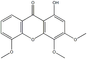 1-Hydroxy-3，4，5-trimethoxyxanthone Struktur