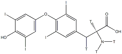 Thyroxine T4 coupled to bovine serum albumin Struktur