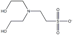 N,N-bis(2-hydroxyethyl)-2-aminoethanesulfonate Struktur