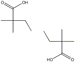 2,2-DIMETHYLBUTYRIC ACID 2,2-dimethylbutyric acid Struktur