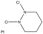 Dichlorodiazacyclohexane platinum Struktur