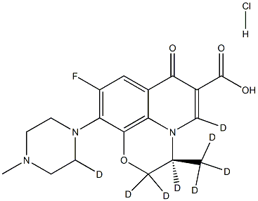 Levofloxacin-d8 (hydrochloride) Struktur