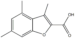 3,4,6-TRIMETHYL-1-BENZOFURAN-2-CARBOXYLIC ACID Struktur