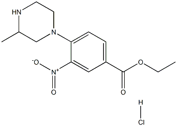 ETHYL 4-(3-METHYLPIPERAZIN-1-YL)-3-NITROBENZOATE HYDROCHLORIDE Struktur