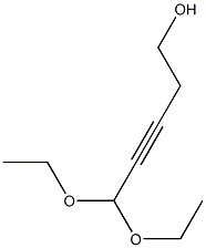 5,5-DIETHOXY-PENT-3-YN-1-OL Struktur