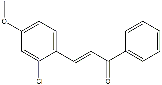 4Methoxy-2-ChloroChalcone Struktur