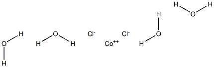 Cobalt(II) chloride tetrahydrate Struktur