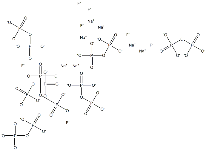 Heptasodium fluoride diphosphate Struktur