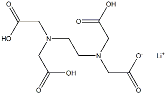 Lithium trihydrogen EDTA Struktur