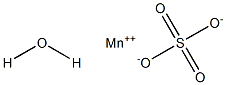 Manganese(II) sulfate monohydrate Struktur