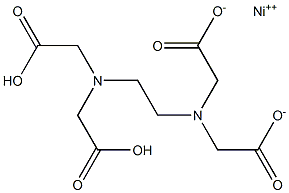 Nickel dihydrogen EDTA Struktur