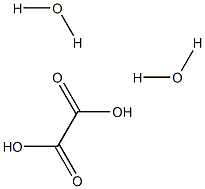 Oxalic acid dihydrate Struktur