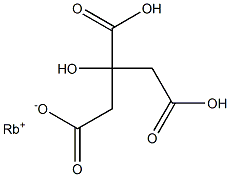 Rubidium dihydrogen citrate Struktur